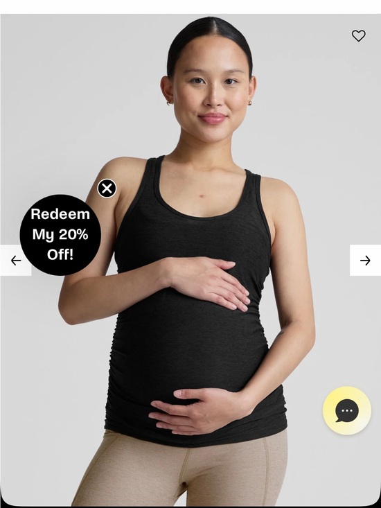 Beyond Yoga Tops - Beyond Yoga Black Maternity Tank Top